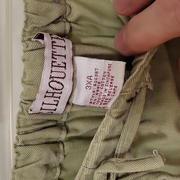 Cotton drawstring pants with pockets 3X - Picture 2 of 7